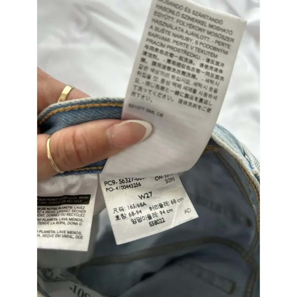 Levi's 501 Women's Denim Distressed Shorts Sz 27 Resort Summer Boho Indie Summer - Picture 5 of 5